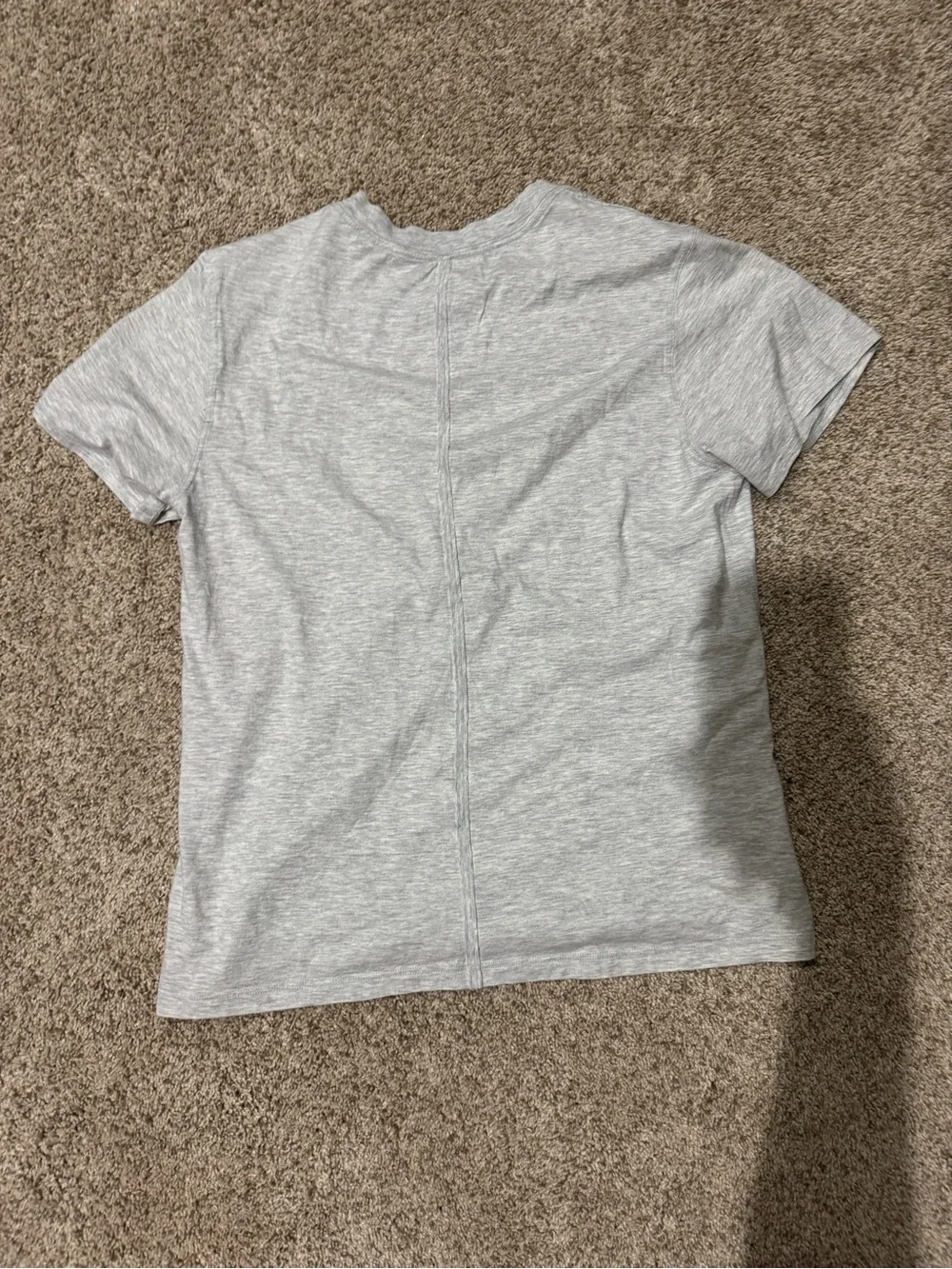 lululemon athletica Women's Heather Light Gray Short Sleeve Tee